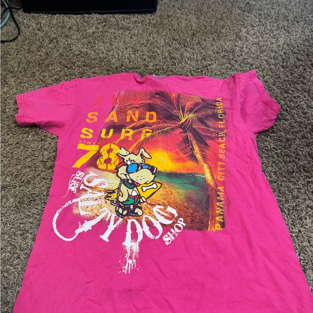 Tropical Pink Women's Short Sleeve Tee - Picture 2 of 3